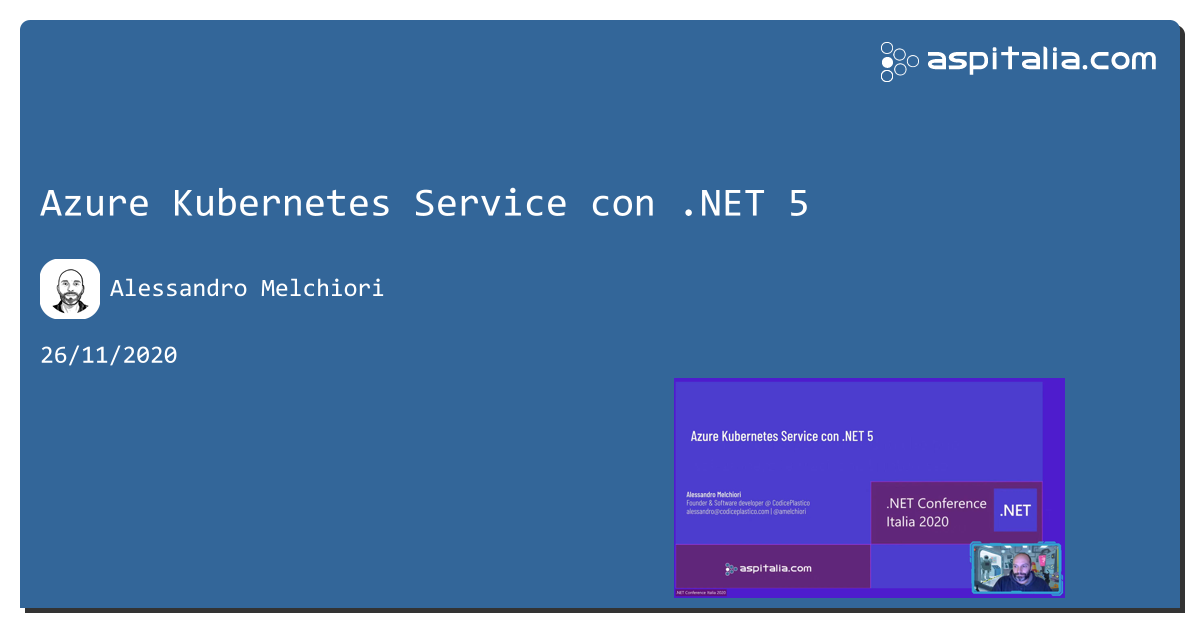 #azure #kubernetes Service con #net5 https://aspit.co/b3w