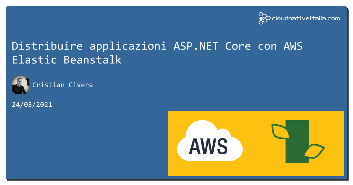 Distribuire applicazioni #aspnetcore con #aws Elastic Beanstalk https://aspit.co/b6e #vs #netcore #net5