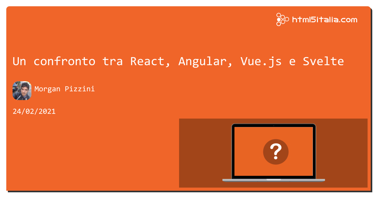 Confronto tra react angular vue e svelte https://aspit.co/b5r di @morwalpiz #javascript #angular #react