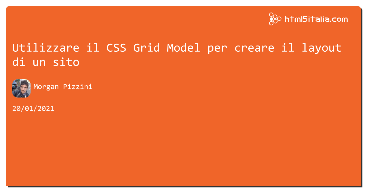 Utilizzare il #css Grid Model per creare il layout di un sito https://aspit.co/b4r di @morwalpiz #html5